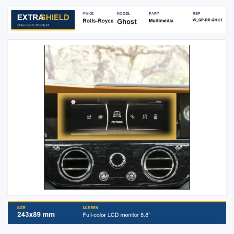 Rolls-Royce Ghost Multimedia ExtraShield Screen Protector