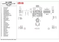 Land Rover Discovery 3 2005-UP Kompletná súprava interiéru BD Dash Trim Kit - 2
