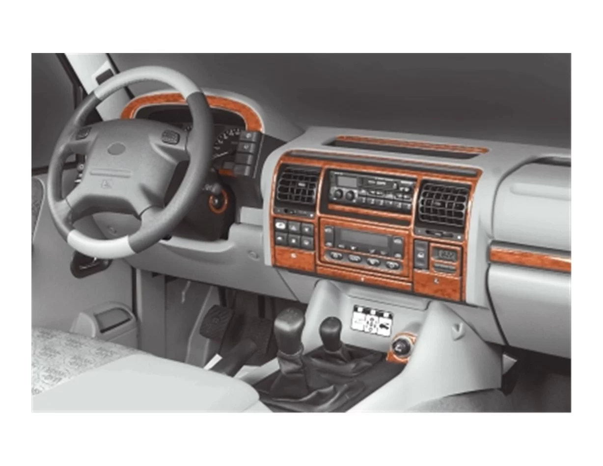 Land Rover Discovery II TD5 10,98-12,04 3D súprava obloženia palubnej dosky interiéru Dekorácia palubnej dosky 24 dielov - 1