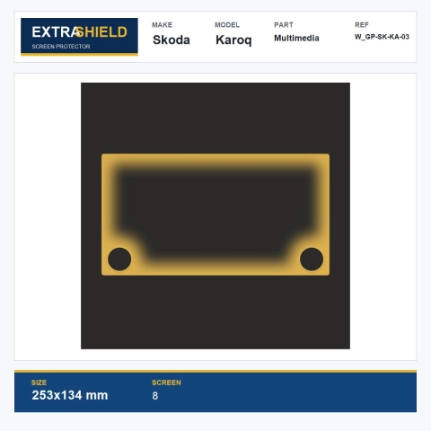 Skoda Karoq Multimedia ExtraShield Screen Protector