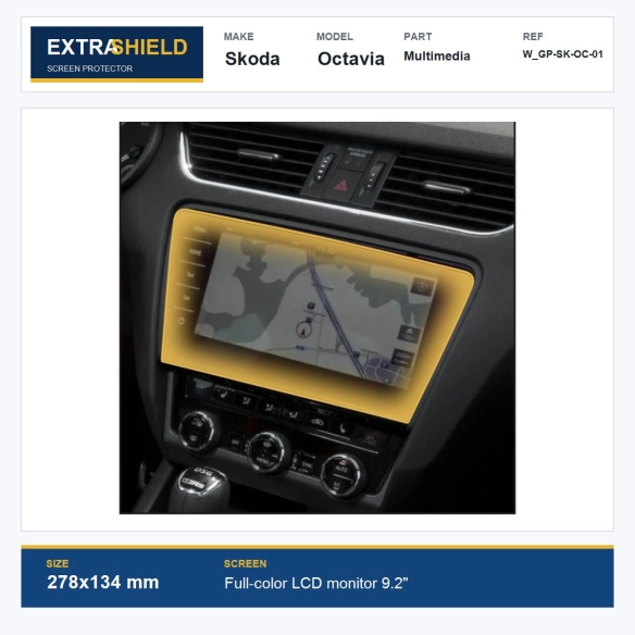 Skoda Octavia Multimedia ExtraShield Screen Protector