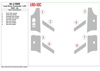 Land Rover Freelander 2 2008-UP podložka dverí Interiér BD Dash Trim Kit - 1