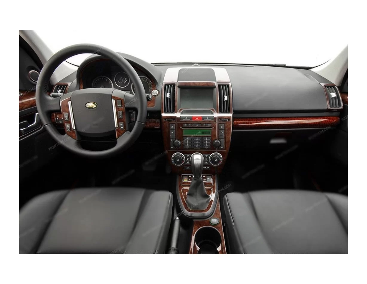 Land Rover Freelander 2007-2015 3D súprava obloženia palubnej dosky interiéru 40-dielna súprava obloženia palubnej dosky - 1