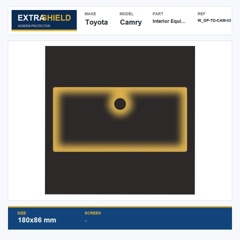 Toyota Camry Interior Equipment ExtraShield Screen Protector