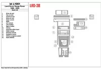 Základná súprava Land Rover Range Rover 1996-2002, zhoda OEM, súprava 16 dielov Interiér BD Dash Trim Kit - 1