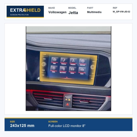 Volkswagen Jetta Multimedia ExtraShield Screen Protector