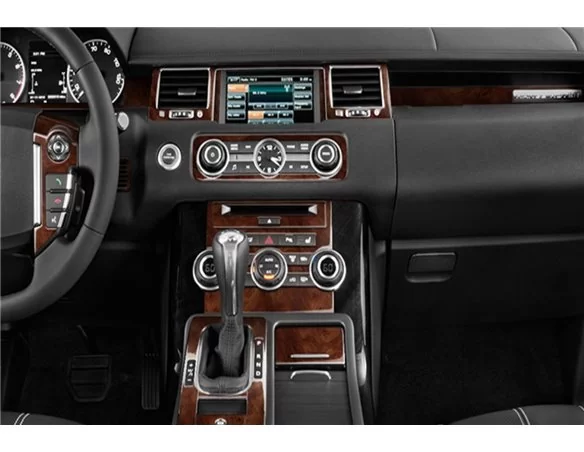 Land Rover Range Rover Sport 2010-2013 Súprava 3D obloženia palubnej dosky interiéru Dekorácia palubnej dosky 30 dielov - 1