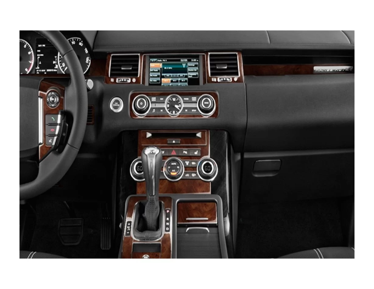Land Rover Range Rover Sport 2010-2013 Súprava 3D obloženia palubnej dosky interiéru Dekorácia palubnej dosky 30 dielov - 1