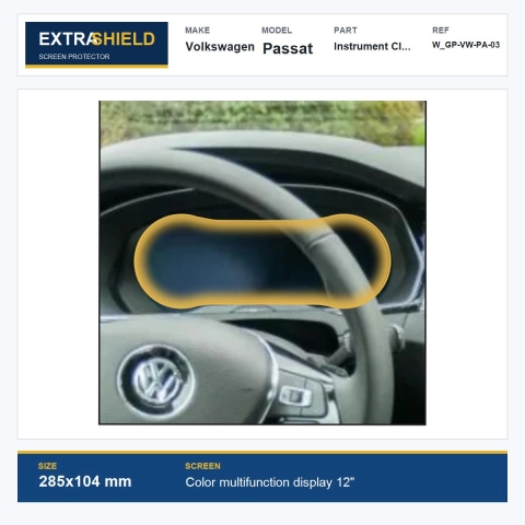 Volkswagen Passat Instrument Cluster ExtraShield Screen Protector
