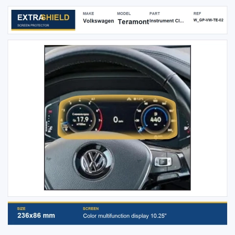 Volkswagen Teramont Instrument Cluster ExtraShield Screen Protector