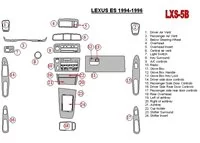 Kompletná sada Lexus ES 1994 – 1996, súprava OEM interiéru BD Dash Trim Kit - 1 Kompletná sada Lexus ES 1994 – 1996, súprava OEM interiéru BD Dash Trim Kit - 1