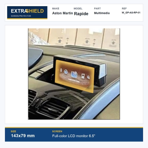 Aston Martin Rapide Multimedia ExtraShield Screen Protector
