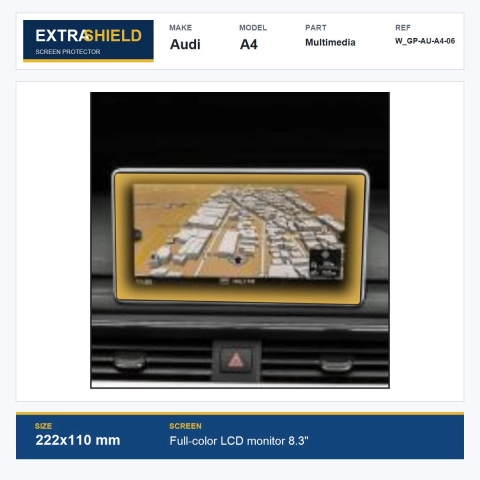 Audi A4 Multimedia ExtraShield Screen Protector