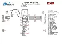Kompletná súprava Lexus IS 2001-2003, súprava obloženia interiéru automatickej prevodovky BD - 1 Kompletná súprava Lexus IS 2001-2003, súprava obloženia interiéru automatickej prevodovky BD - 1