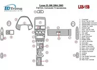 Kompletná sada Lexus IS 2004-2005, súprava obloženia interiéru automatickej prevodovky BD - 1 Kompletná sada Lexus IS 2004-2005, súprava obloženia interiéru automatickej prevodovky BD - 1