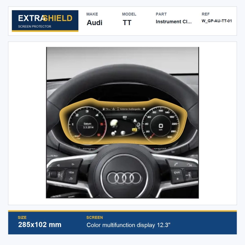 Audi TT Instrument Cluster ExtraShield Screen Protector