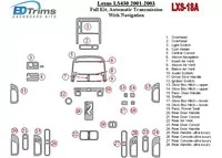 Kompletná sada Lexus LS 2001-2003, automatická prevodovka, s vnútornou súpravou NAVI BD Dash Trim Kit - 1