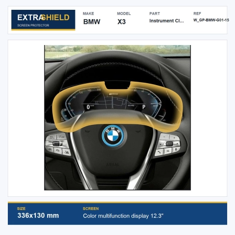 BMW X3 Instrument Cluster ExtraShield Screen Protector