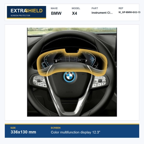BMW X4 Instrument Cluster ExtraShield Screen Protector