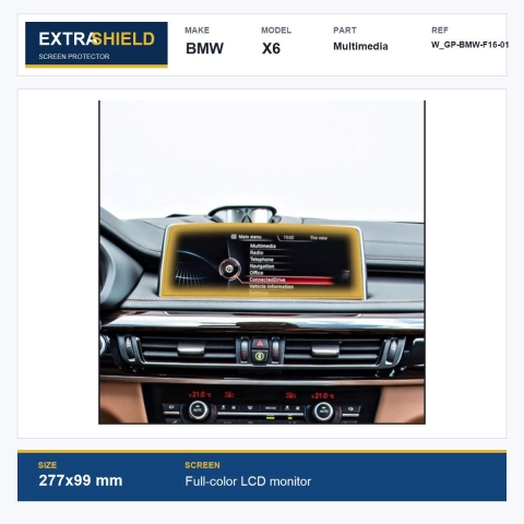 BMW X6 Multimedia ExtraShield Screen Protector