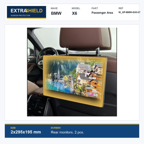 BMW X6 Passenger Area ExtraShield Screen Protector