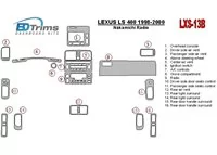 Lexus LS-400 1998-2000 Nakamichi Rádio interiér BD Dash Trim Kit - 1