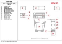 Mercedes Viano W639 01.2006 3M 3D Interior Dashboard Trim Kit Dash Trim Dekor 31-Parts