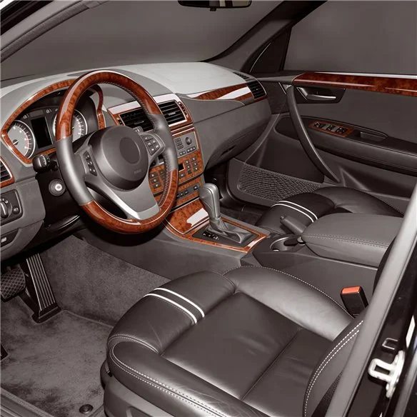 BMW X3 E83 2003+ klimatizácia 3D dekor palubnej dosky, 12 dielov