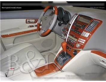 Kompletná súprava Lexus RX 400H 2006-UP, automatická prevodovka, s navigáciou v interiéri BD Dash Trim Kit