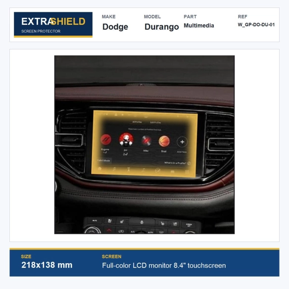 Dodge Durango Multimedia ExtraShield Screen Protector