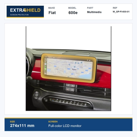 Fiat 600e Multimedia ExtraShield Screen Protector
