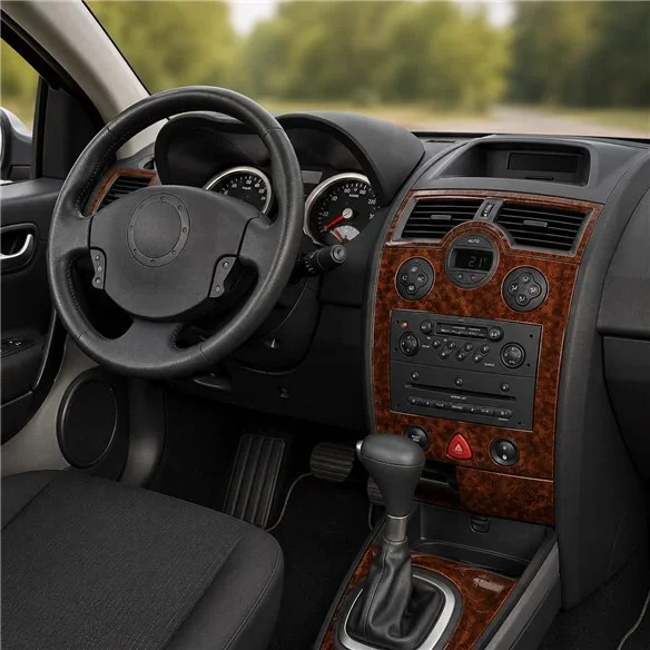 Renault Megane II 2003-2009 3D dekor palubnej dosky, 17 dielov