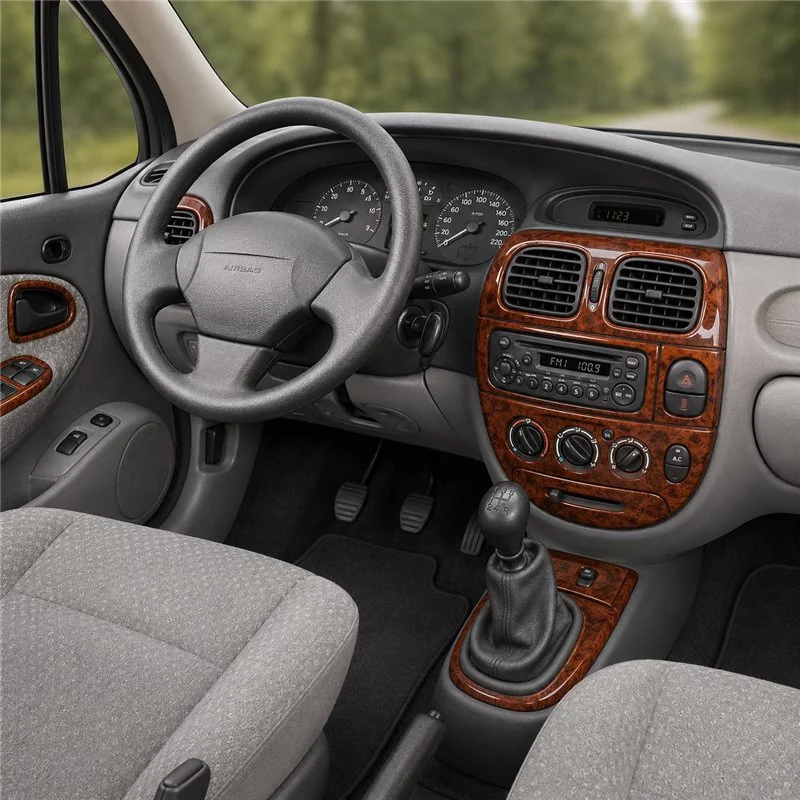 Renault Megane Scenic 1999-2003 3D dekor palubnej dosky, 19 dielov