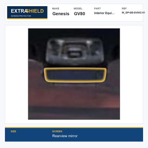 Genesis GV80 Interior Equipment ExtraShield Screen Protector