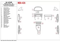 Mazda 3, 2014-UP, kompletná sada, bez NAVI, interiér automatickej prevodovky BD Dash Trim Kit - 1 Mazda 3, 2014-UP, kompletná sada, bez NAVI, interiér automatickej prevodovky BD Dash Trim Kit - 1