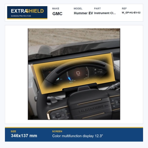 GMC Hummer EV Instrument Cluster ExtraShield Screen Protector