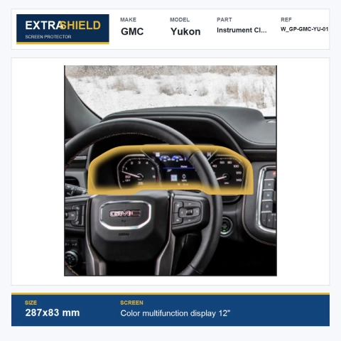 GMC Yukon Instrument Cluster ExtraShield Screen Protector