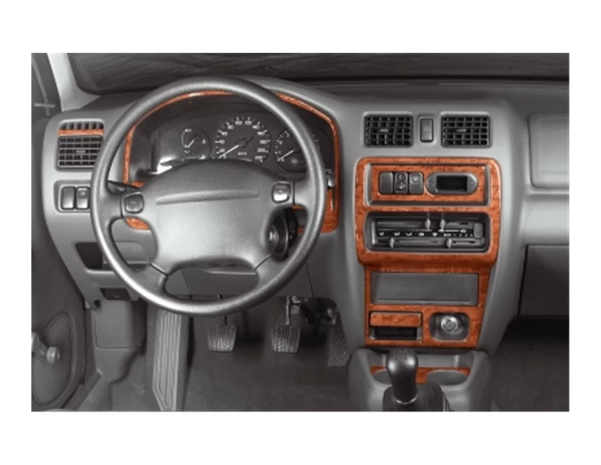 Mazda 323 01.1996 3D súprava obloženia palubnej dosky interiéru 8-dielna súprava obloženia palubnej dosky - 1