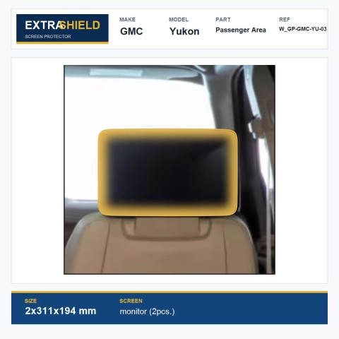GMC Yukon Passenger Area ExtraShield Screen Protector