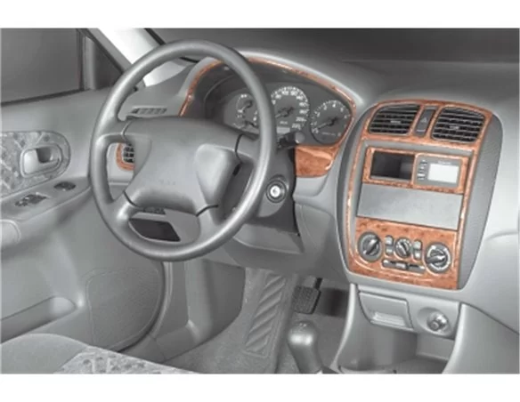 Mazda 323 FS 09.98-11.00 3D súprava obloženia palubnej dosky interiéru 9-dielna súprava obloženia palubnej dosky - 1