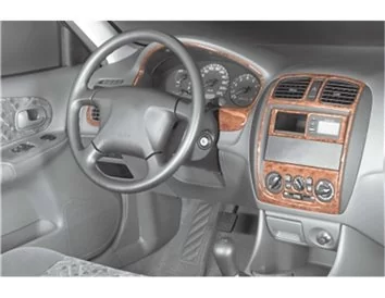 Mazda 323 FS 10.00-05.04 3D súprava obloženia palubnej dosky interiéru 8-dielna súprava obloženia palubnej dosky - 1
