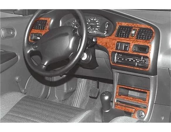 Mazda 323 S 01.1994 Súprava obloženia palubnej dosky 3D interiéru Dekorácia palubnej dosky 10 dielov - 1