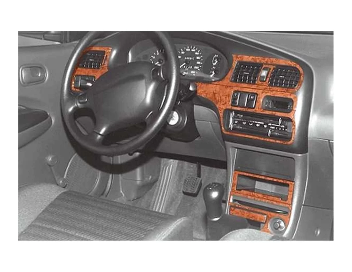 Mazda 323 S 01.1994 Súprava obloženia palubnej dosky 3D interiéru Dekorácia palubnej dosky 10 dielov - 1