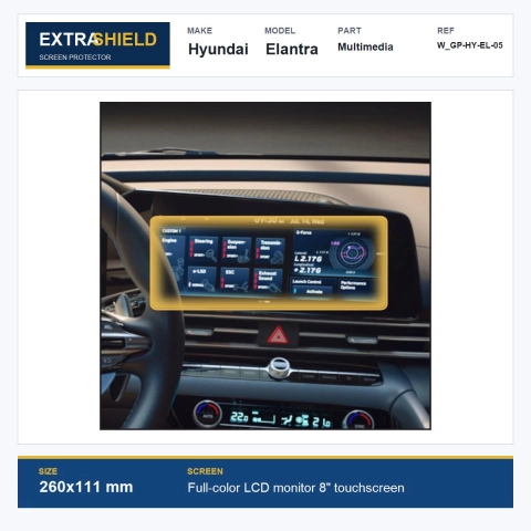 Hyundai Elantra Multimedia ExtraShield Screen Protector