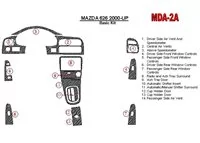 Mazda 626 2000-UP Základná súprava interiéru BD Dash Trim Kit - 1 Mazda 626 2000-UP Základná súprava interiéru BD Dash Trim Kit - 1