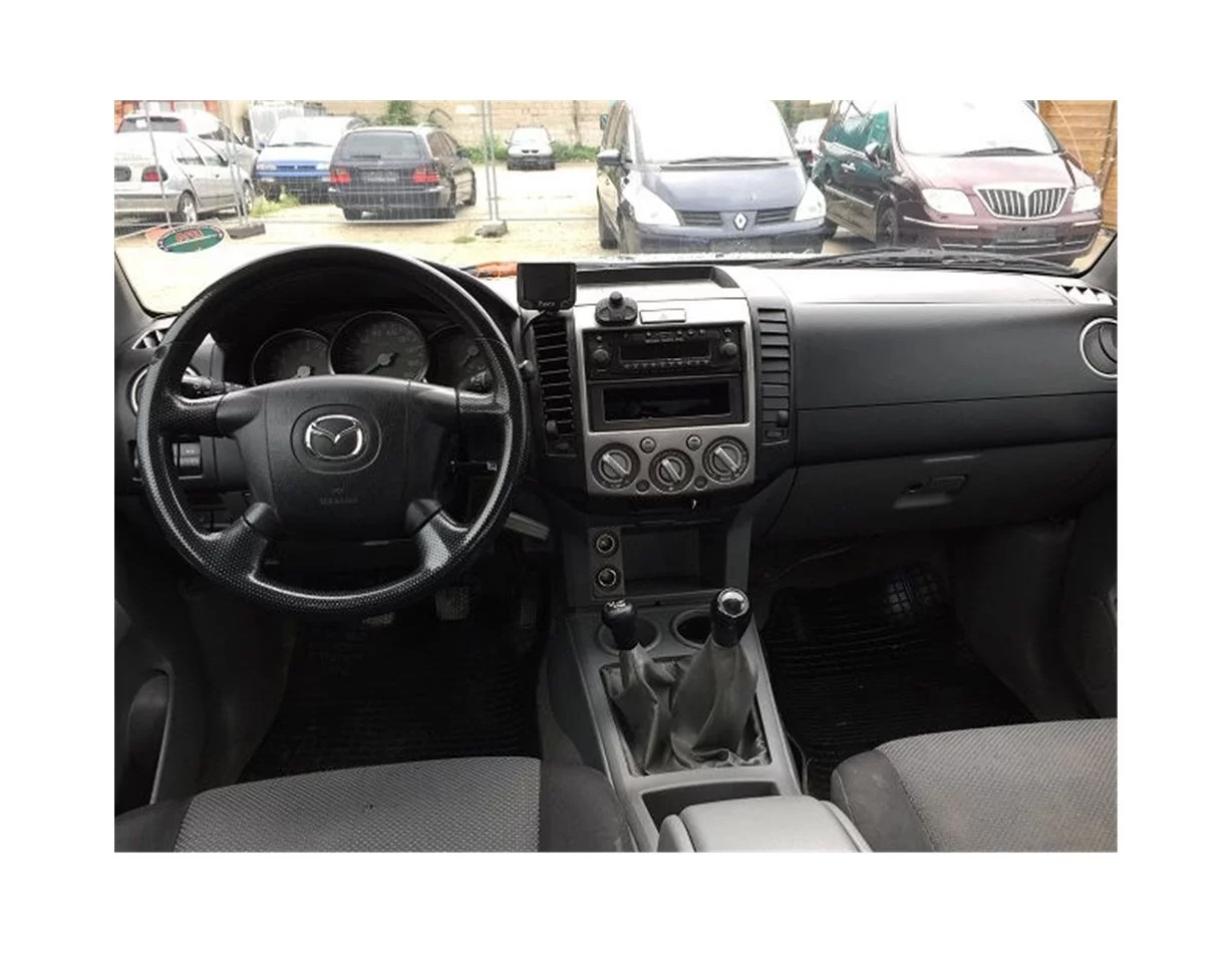Mazda BT50 Pick-Up Kompletná sada 07.06-12.10 3D Súprava obloženia palubnej dosky interiéru Dekorácia palubnej dosky 23 dielov -