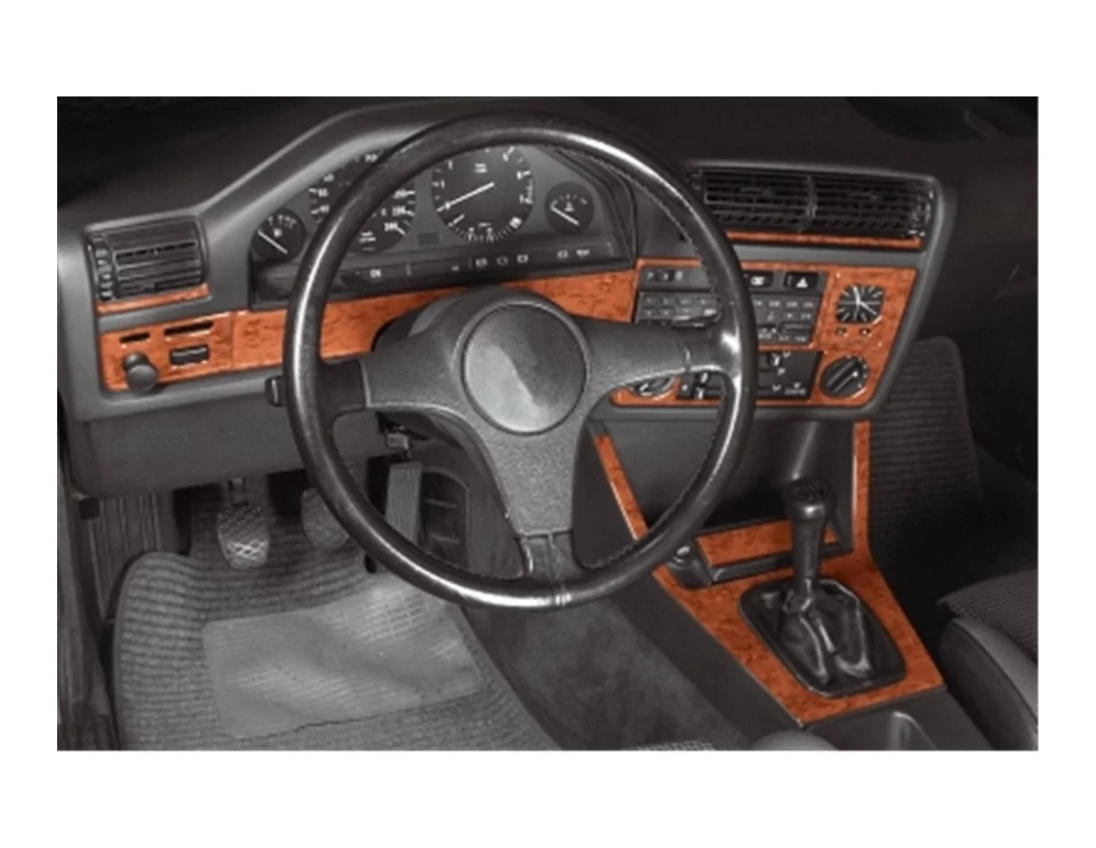 BMW radu 3 E30 1982—1994 Súprava obloženia palubnej dosky 3D interiéru Dekorácia palubnej dosky 11 dielov - 1