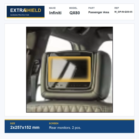 Infiniti QX80 Passenger Area ExtraShield Screen Protector