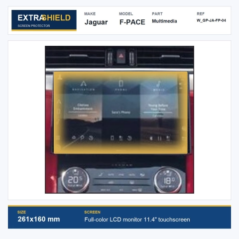 Jaguar F-PACE Multimedia ExtraShield Screen Protector