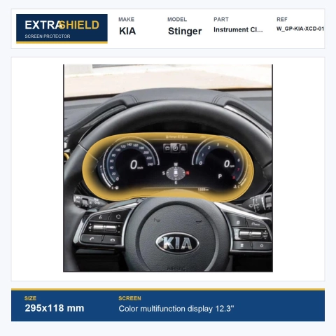 KIA Stinger Instrument Cluster ExtraShield Screen Protector